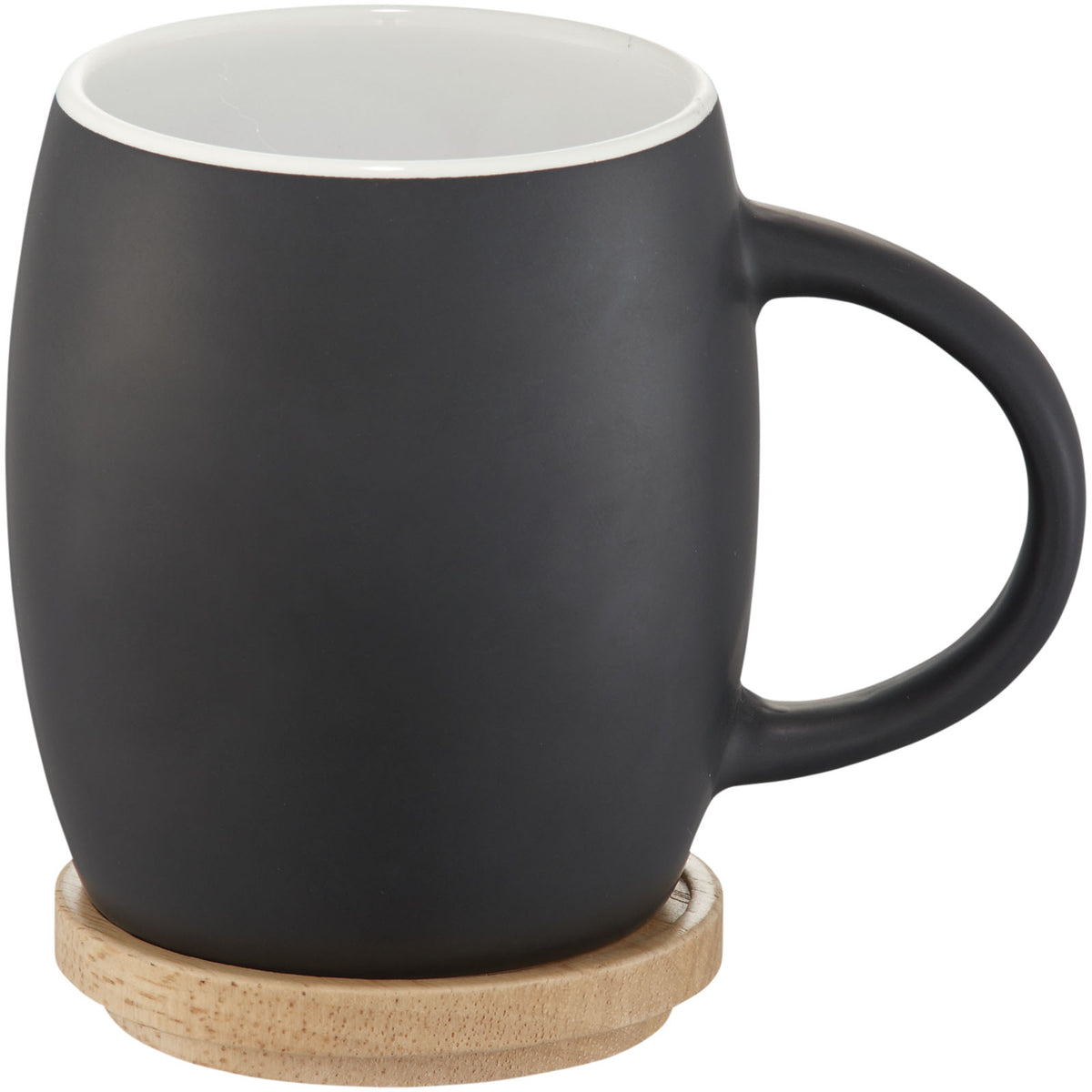 Hearth mugg med underlägg i trä