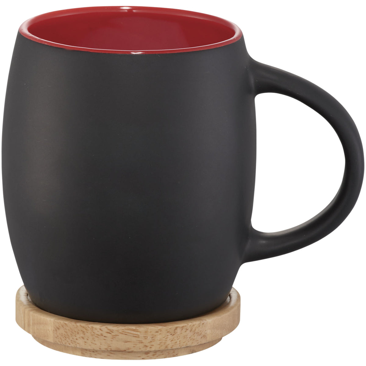 Hearth mugg med underlägg i trä