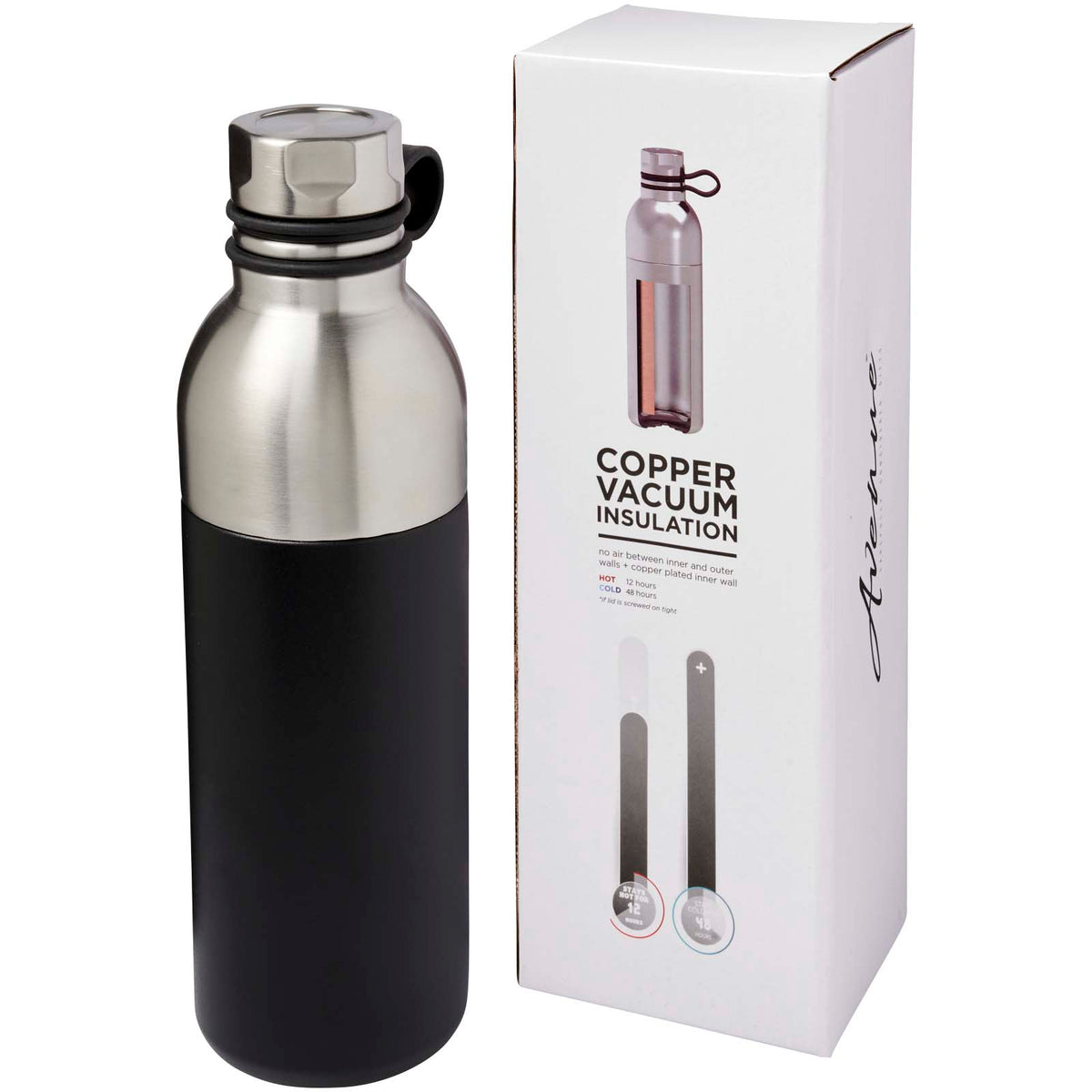 Koln 590 ml vakuumisolerad sportflaska i koppar