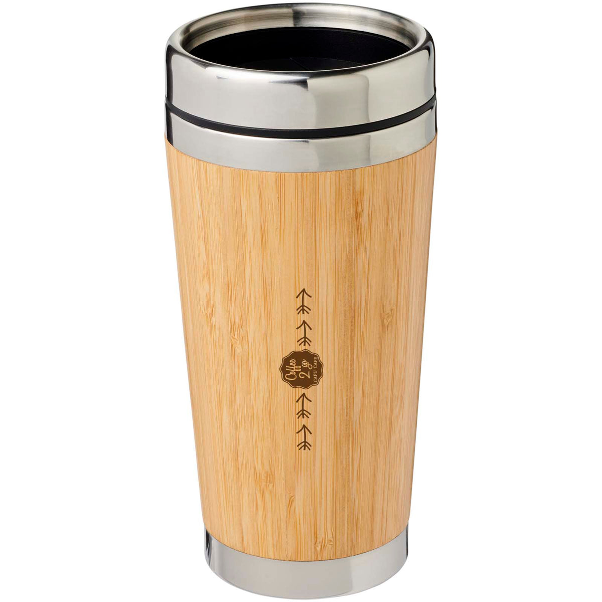 Bambus 450 ml behållare med bambu yttre