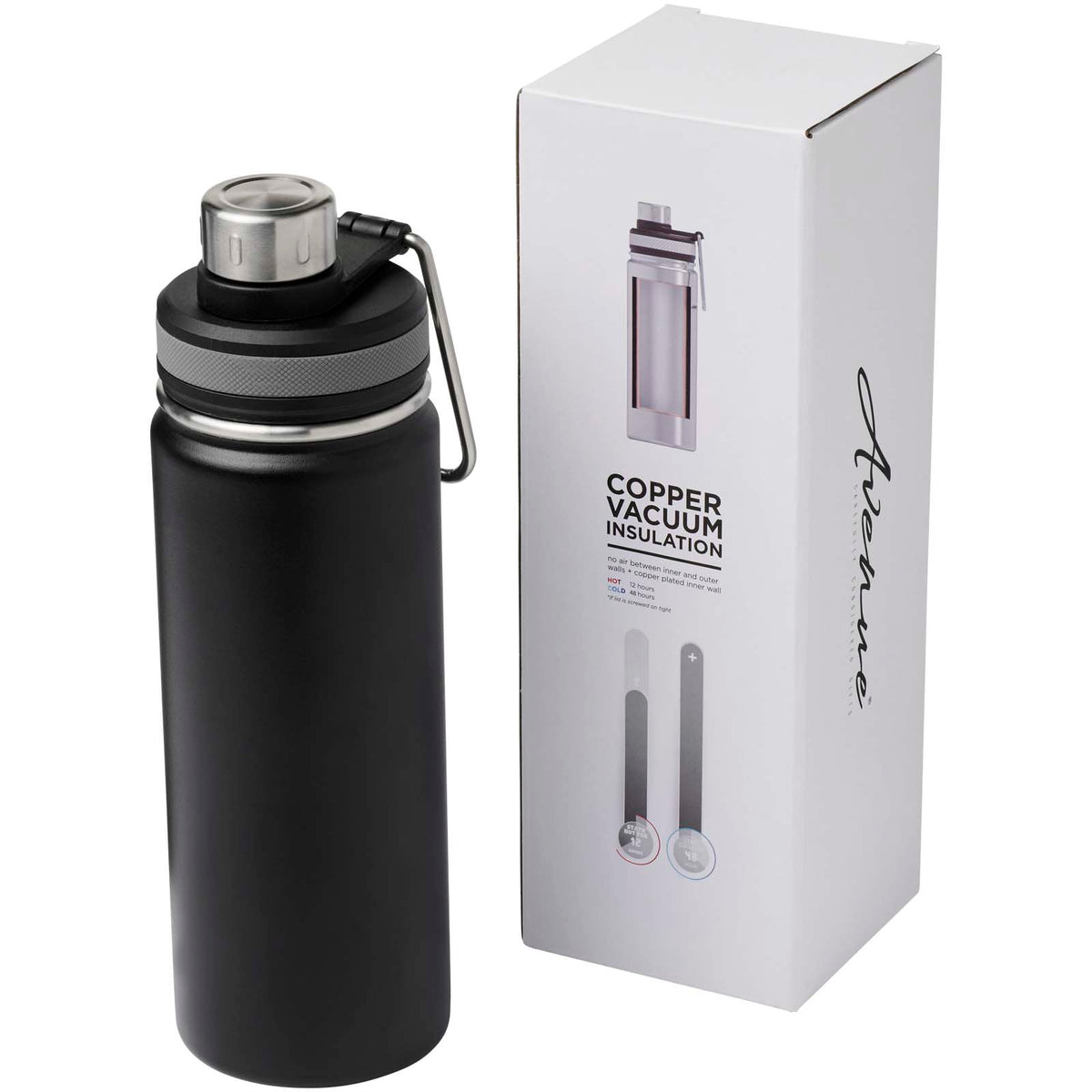 Gessi 590 ml vakuumisolerad sportflaska i koppar