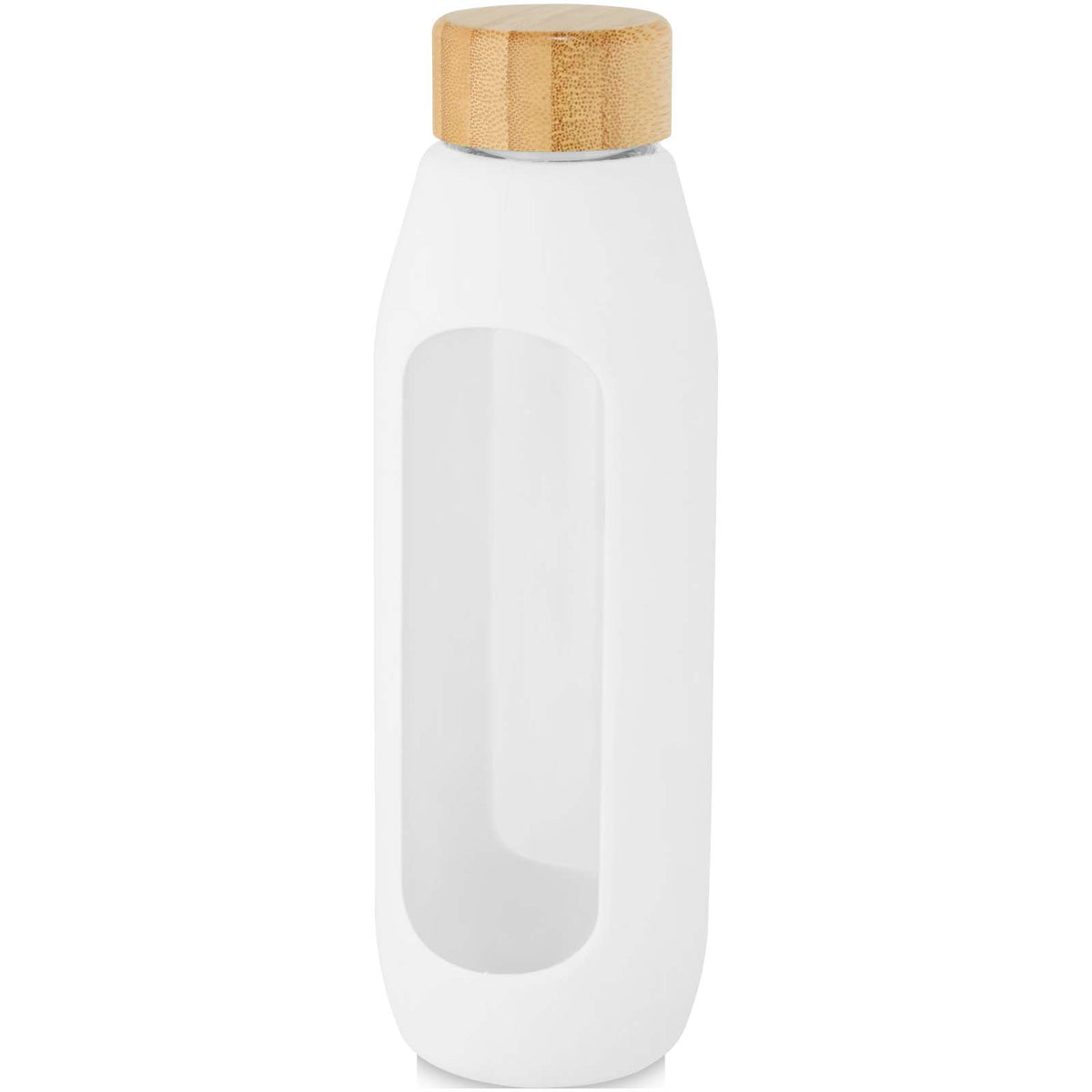 Tidan 600 ml flaska i borosilikatglas med silikongrepp