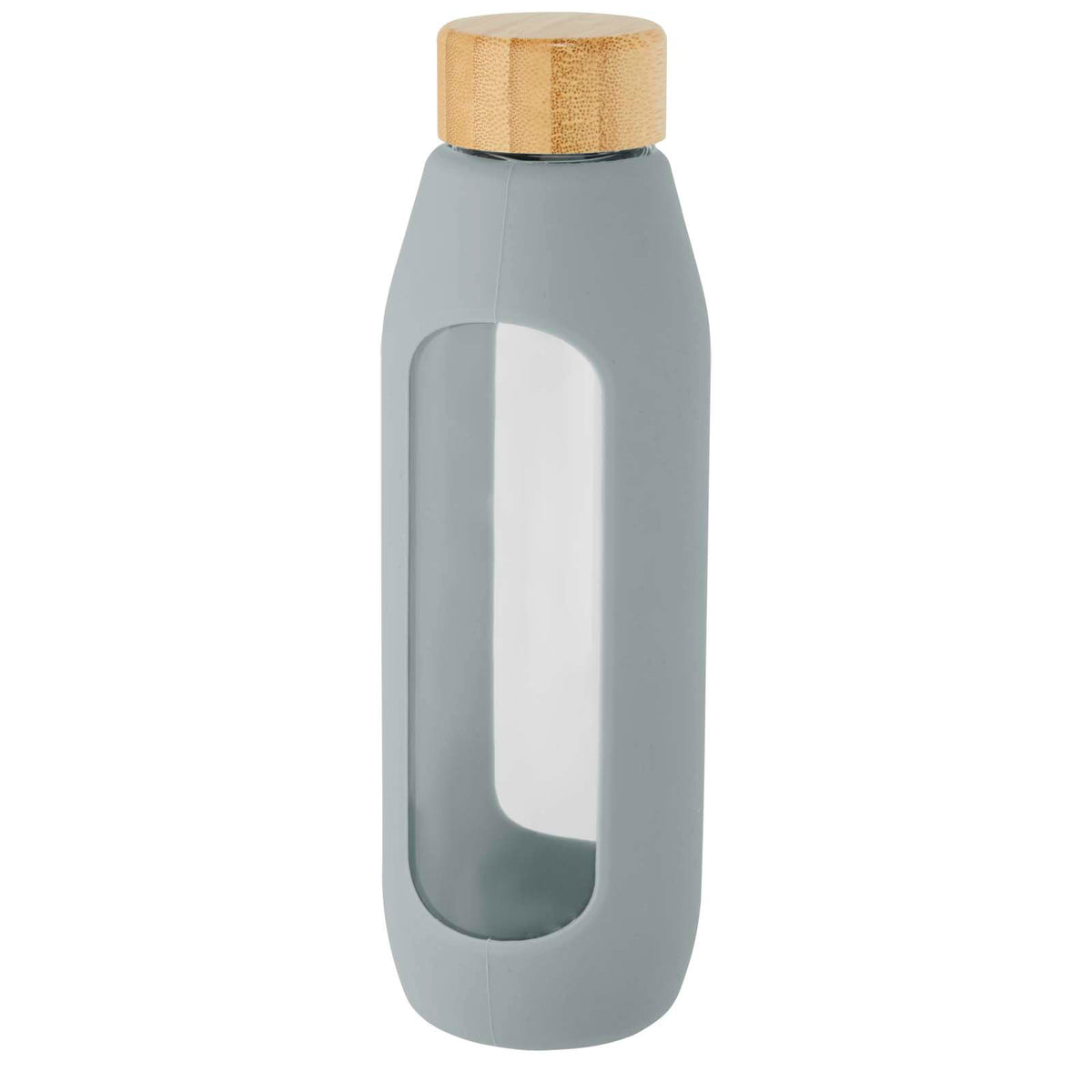 Tidan 600 ml flaska i borosilikatglas med silikongrepp