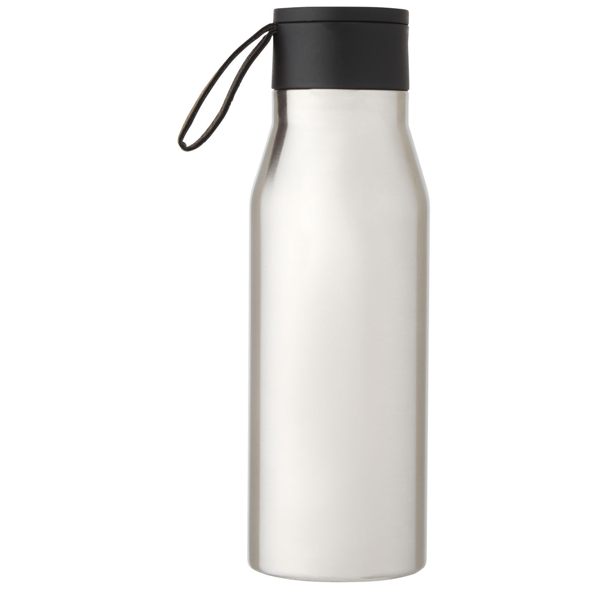 Ljungan 500 ml vakuumisolerad kopparflaska i rostfritt stål med PU-läderrem och lock