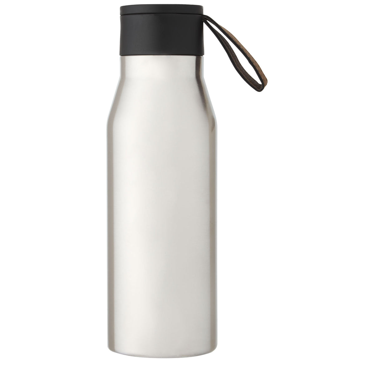 Ljungan 500 ml vakuumisolerad kopparflaska i rostfritt stål med PU-läderrem och lock