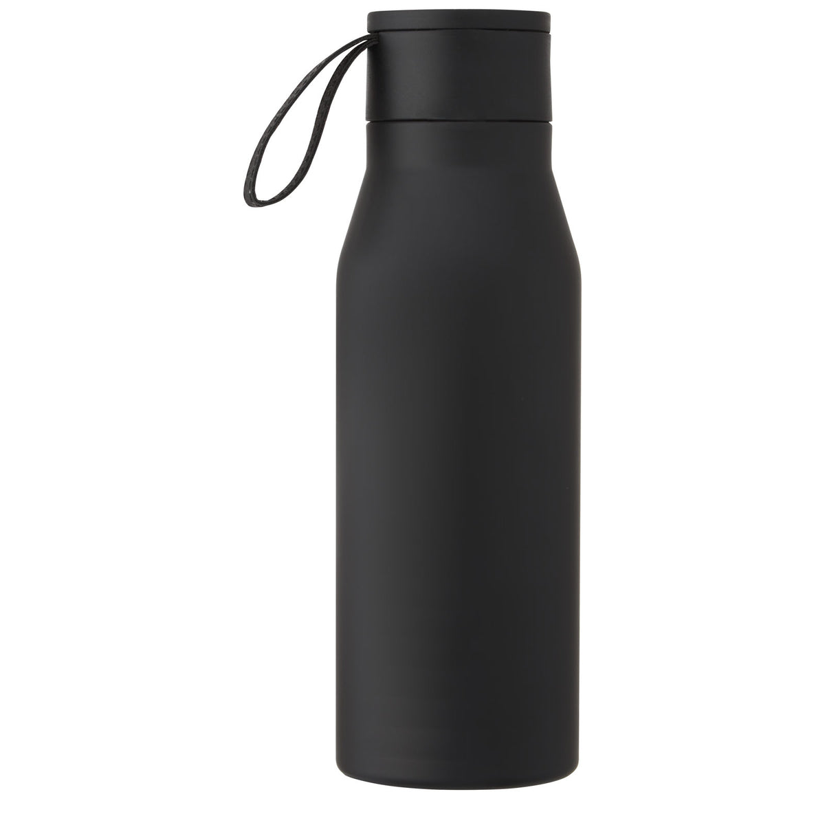 Ljungan 500 ml vakuumisolerad kopparflaska i rostfritt stål med PU-läderrem och lock