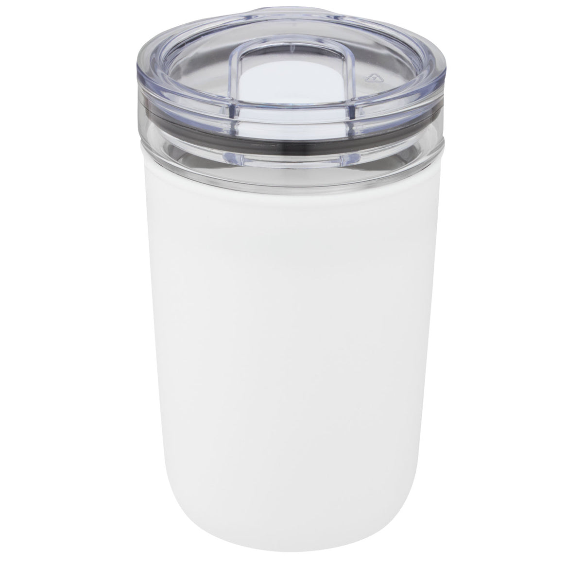 Bello 420 ml glastermos med en yttervägg av återvunnen plast