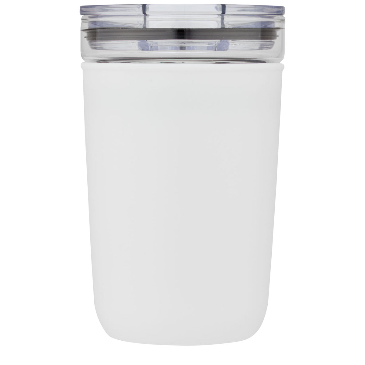 Bello 420 ml glastermos med en yttervägg av återvunnen plast