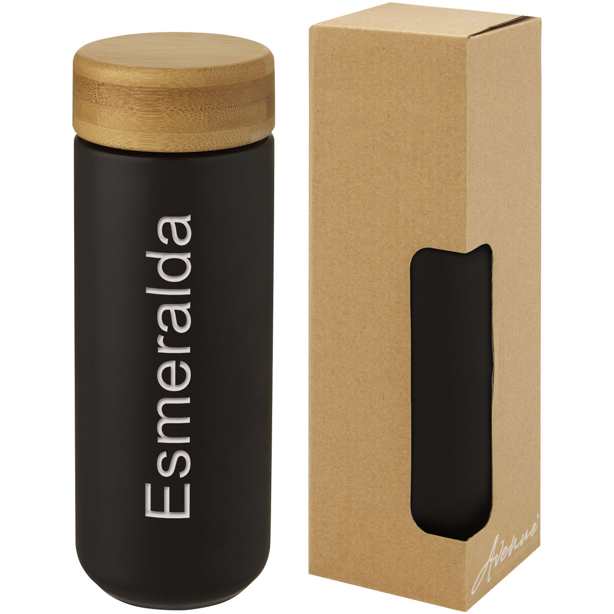 Lumi 300 ml keramisk termos med lock i bambu