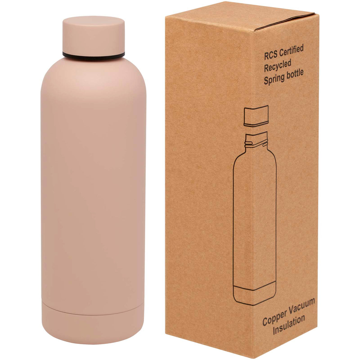 Spring RCS-certifierad vakuumisolerad flaska i koppar, 500 ml