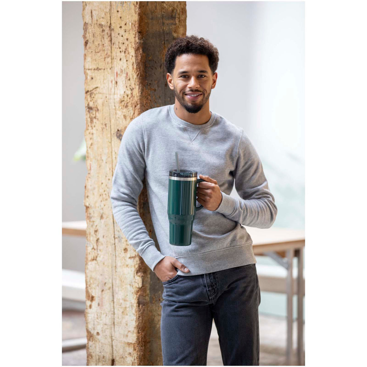 Melbourne RCS-certifierad mugg med sugrör, 1 200 ml
