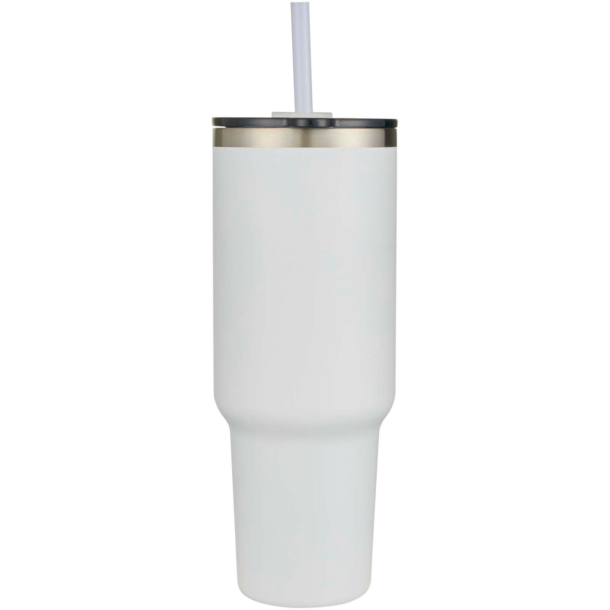 Sydney dubbelväggig RCS-certifierad vakuumisolerad kopparmugg med sugrör, 1 200 ml