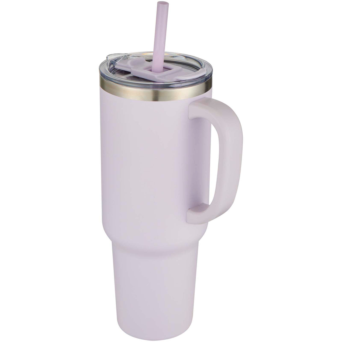 Sydney dubbelväggig RCS-certifierad vakuumisolerad kopparmugg med sugrör, 1 200 ml