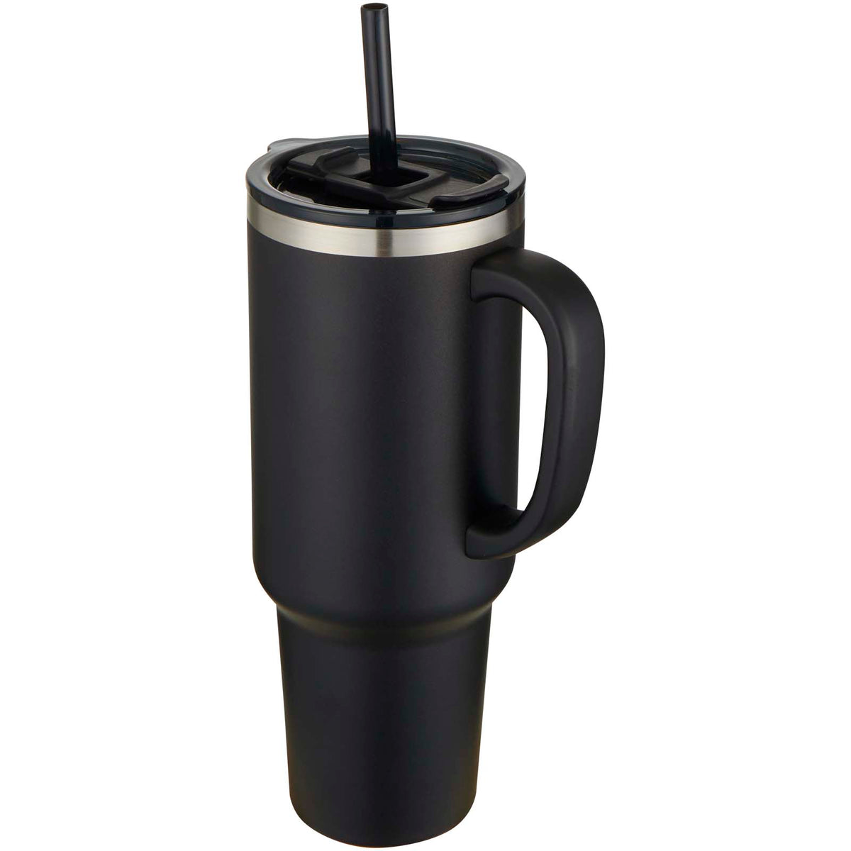 Sydney dubbelväggig RCS-certifierad vakuumisolerad kopparmugg med sugrör, 1 200 ml