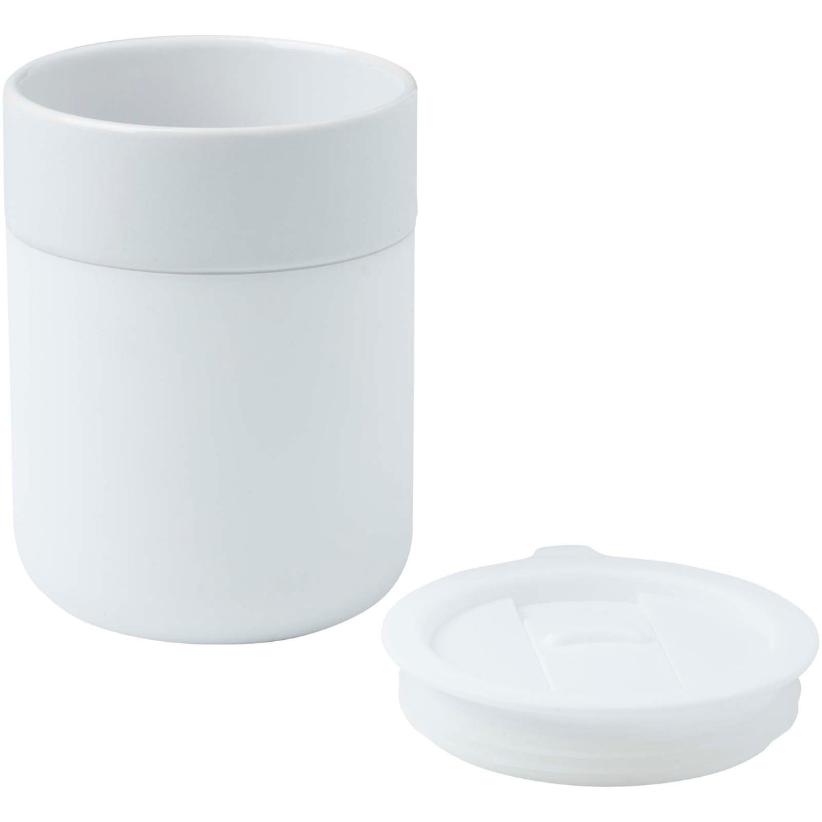 Java keramisk termos med silikonfolie och plastlock, 330 ml