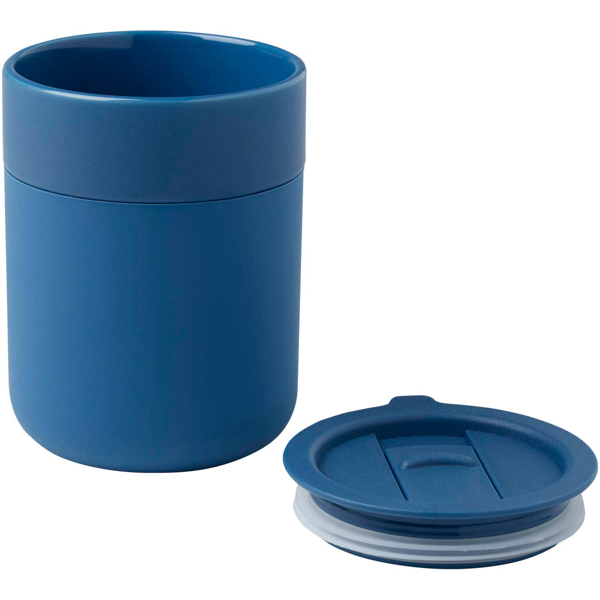Java keramisk termos med silikonfolie och plastlock, 330 ml