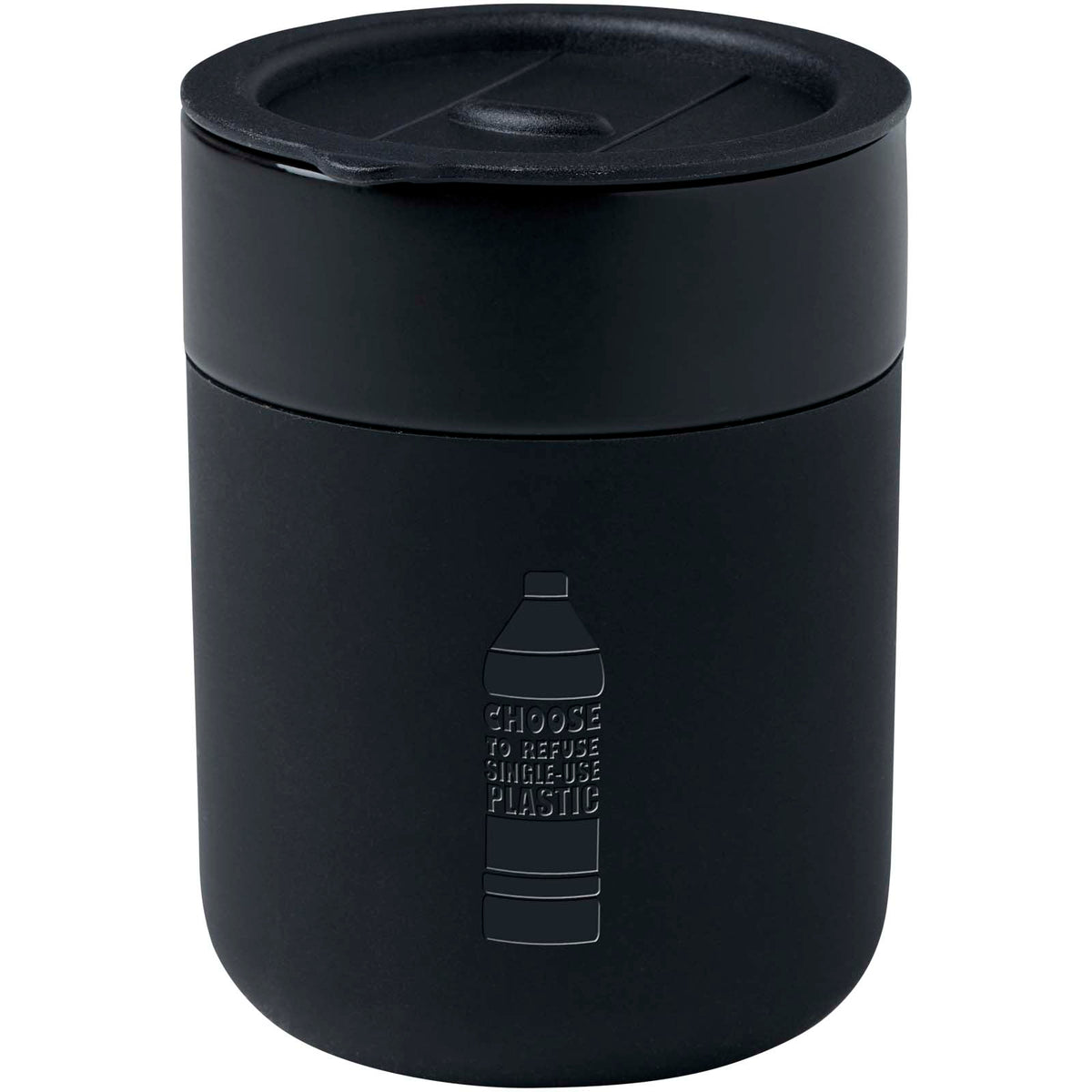 Java keramisk termos med silikonfolie och plastlock, 330 ml