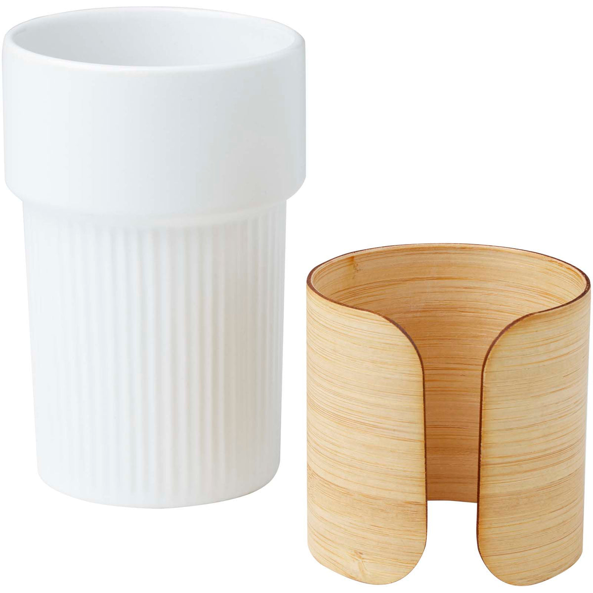 Fika 340 ml mugg med bambugrepp