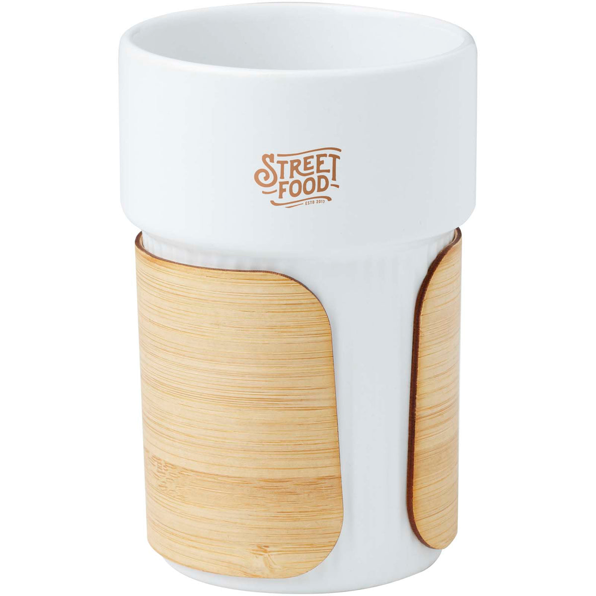 Fika 340 ml mugg med bambugrepp