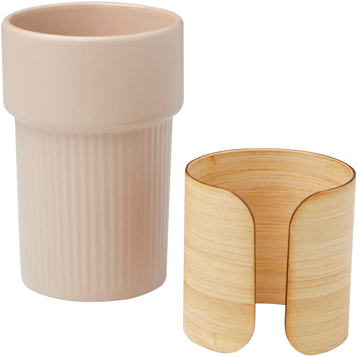 Fika 340 ml mugg med bambugrepp