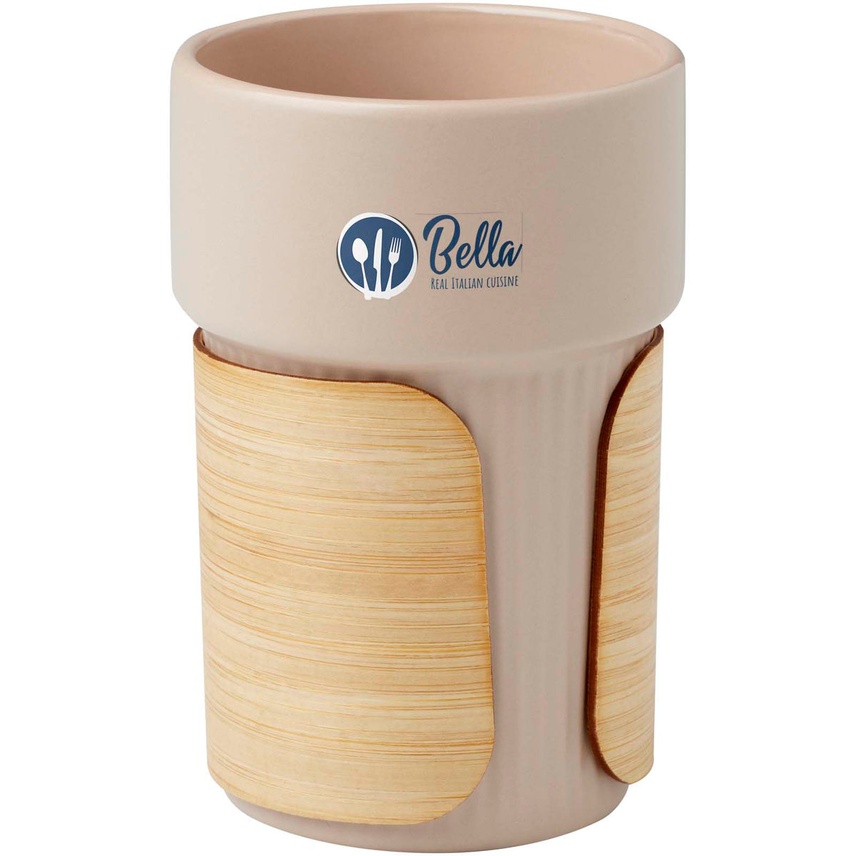 Fika 340 ml mugg med bambugrepp