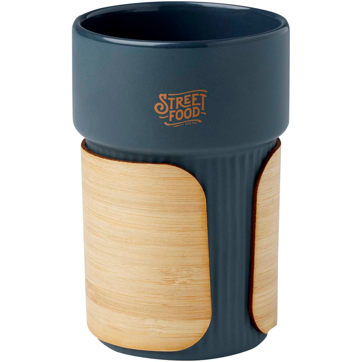 Fika 340 ml mugg med bambugrepp
