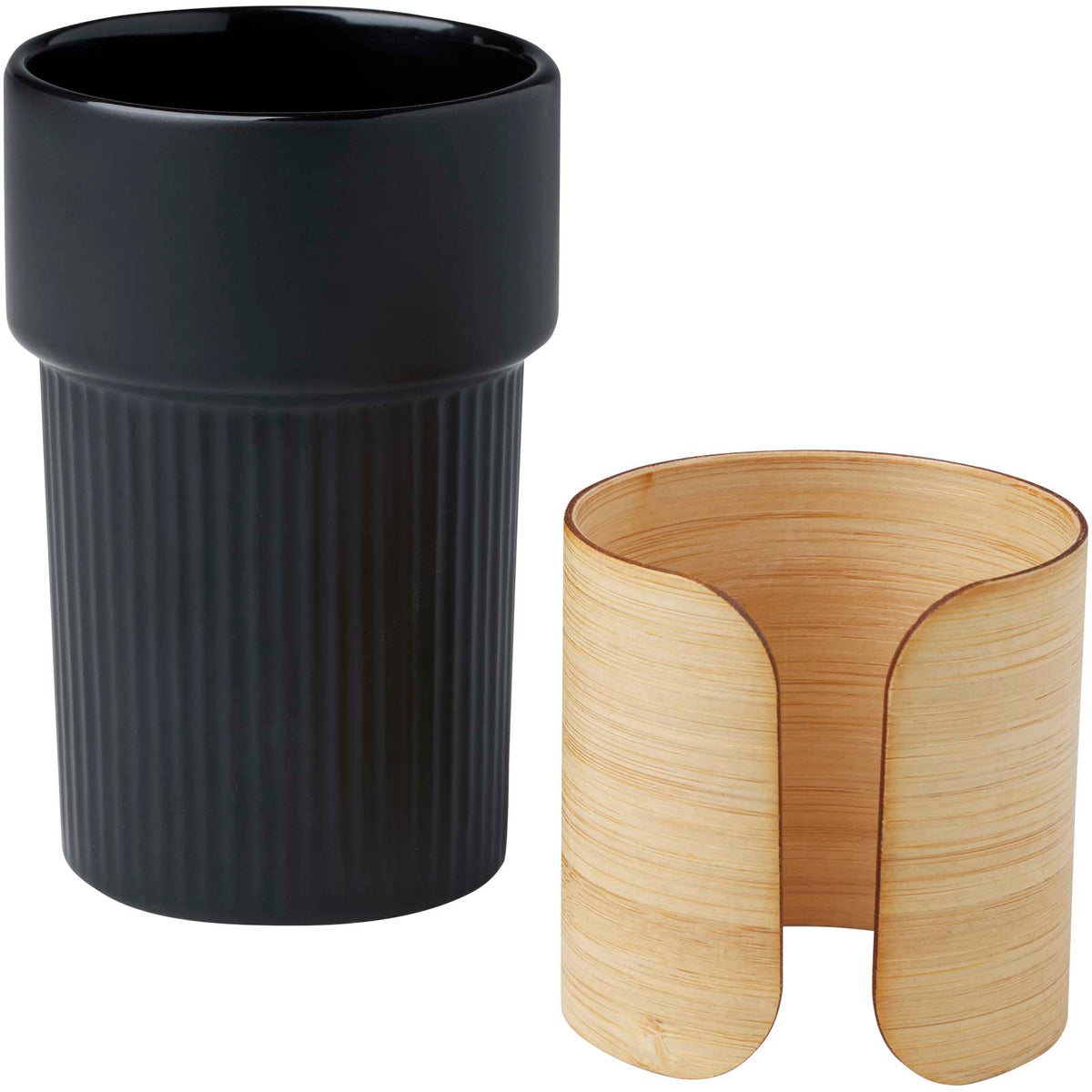 Fika 340 ml mugg med bambugrepp