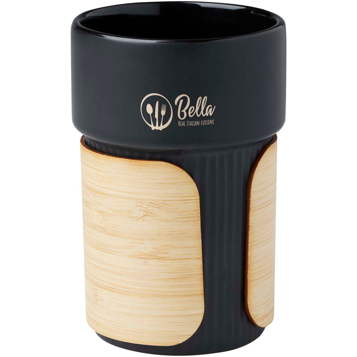 Fika 340 ml mugg med bambugrepp