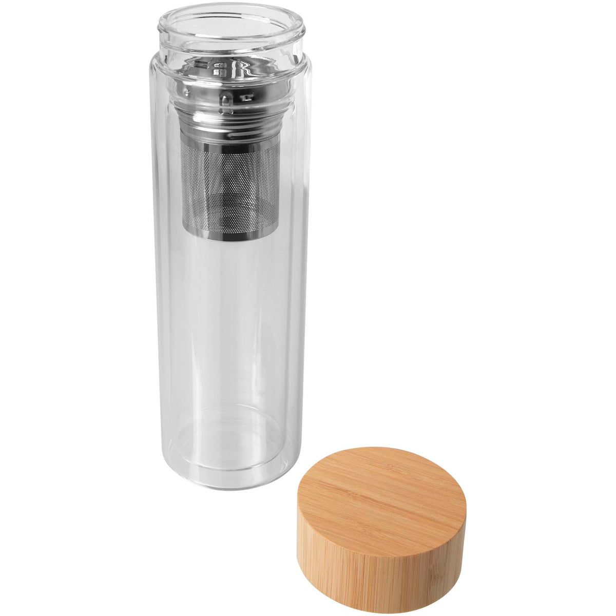 Bailey infusionsflaska i borsilikatglas med bambulock, 400 ml