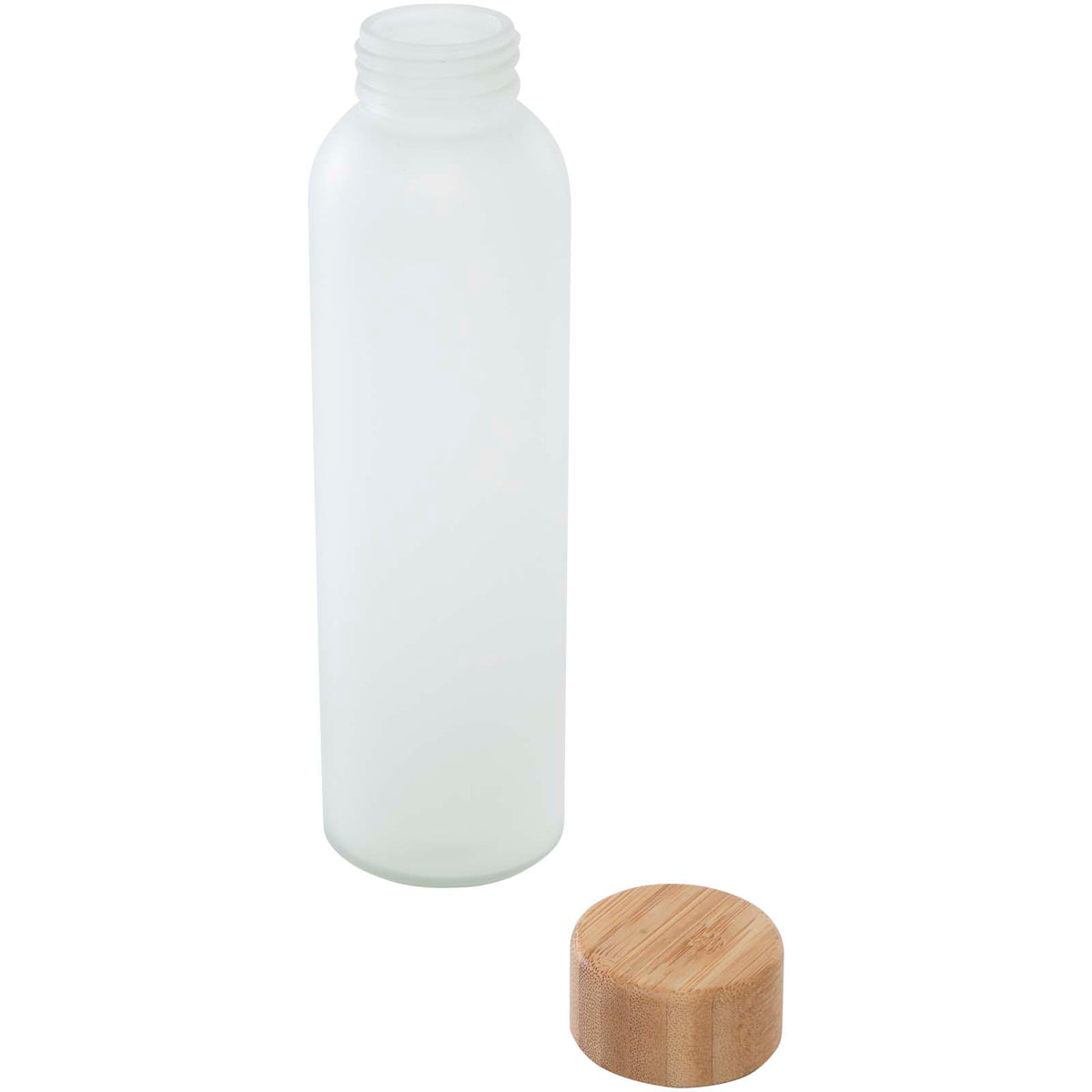 Lume 500 ml matt glasflaska av silikatglas med bambulock