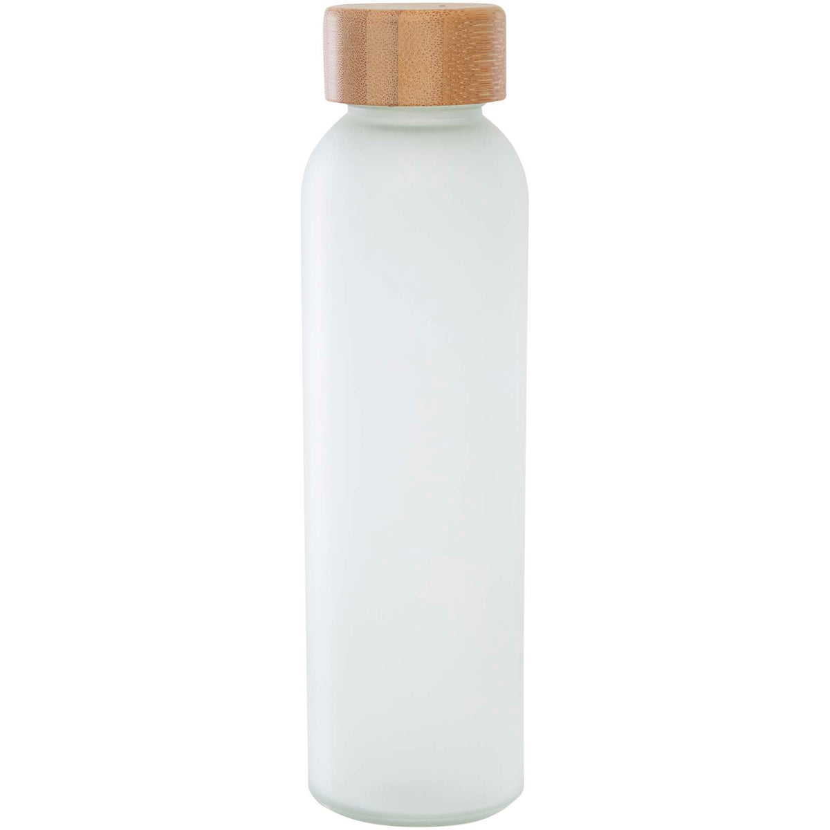 Lume 500 ml matt glasflaska av silikatglas med bambulock