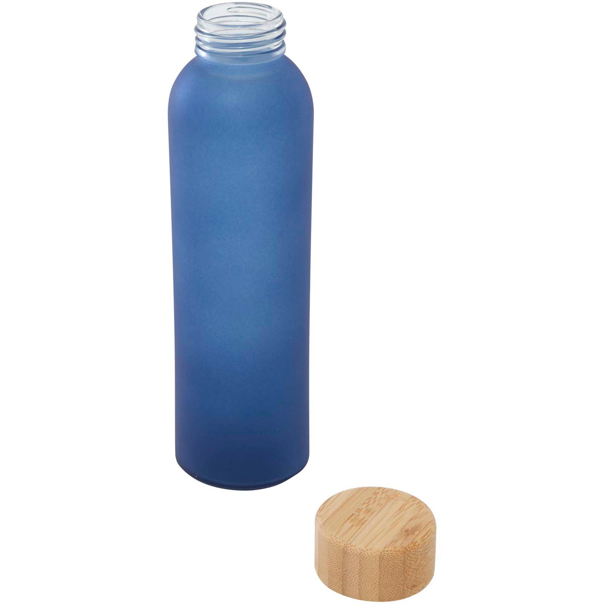 Lume 500 ml matt glasflaska av silikatglas med bambulock