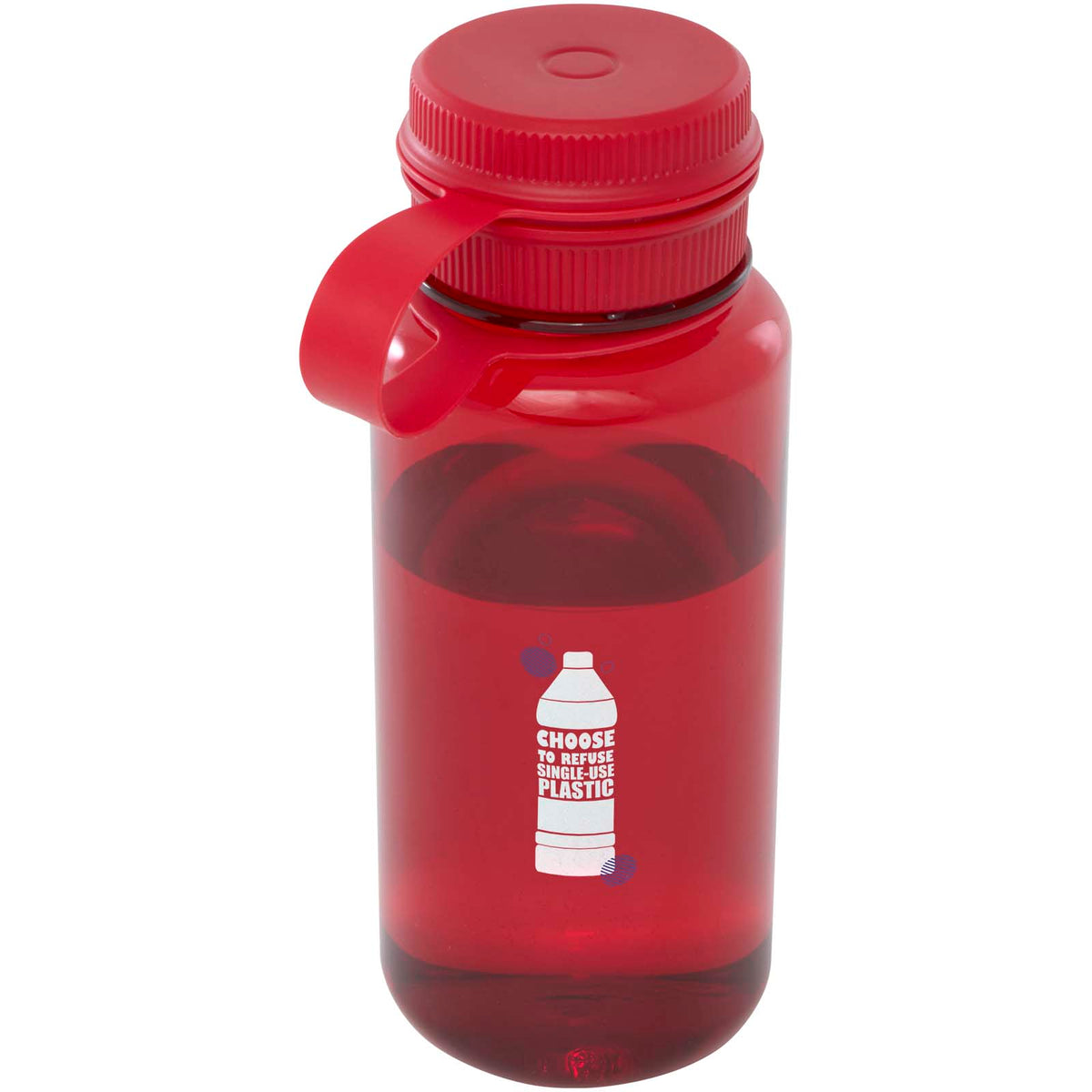 Ryder 900 ml RCS-certifierad RPET-sportflaska med multifunktionslock