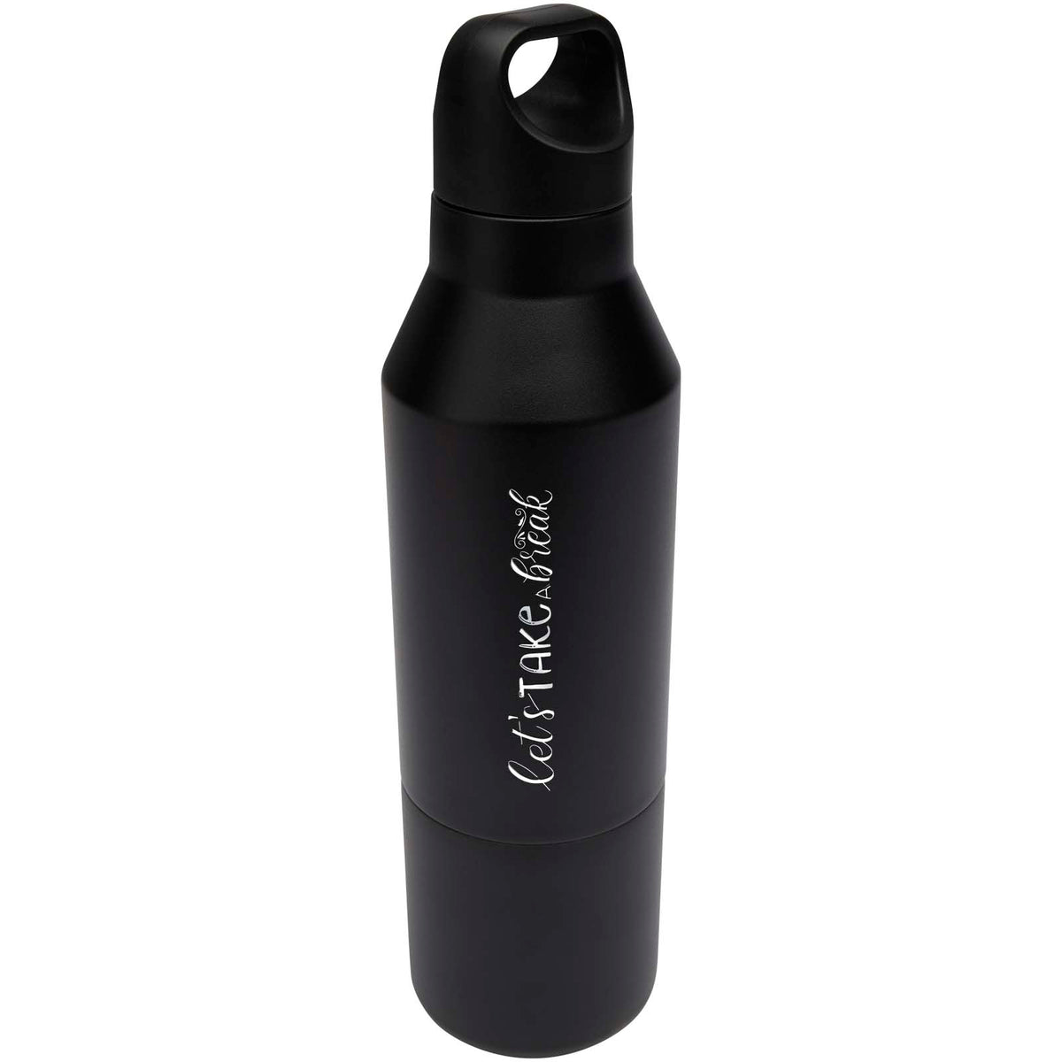 Odessy 600 ml RCS-certifierad isolerad flaska av återvunnet rostfritt stål med 300 ml mugg