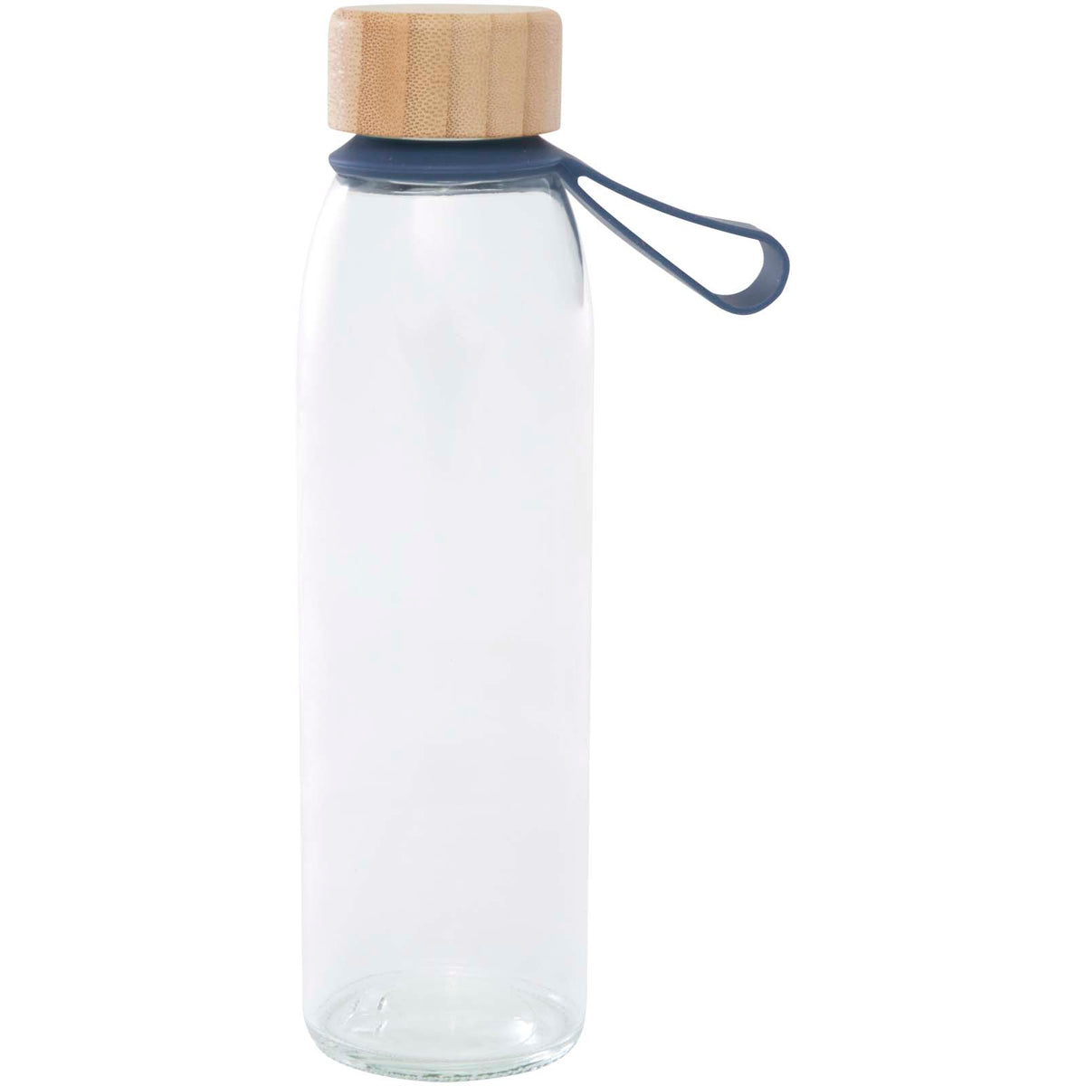 Porto 500 ml vattenflaska av glas med silikonhandtag och bambulock