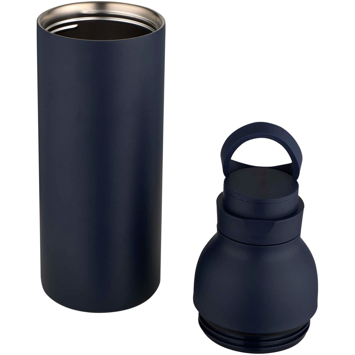 Illuminate 650 ml vattenflaska av RCS-certifierat återvunnet rostfritt stål med dubbelvägg, med 3 olika lock