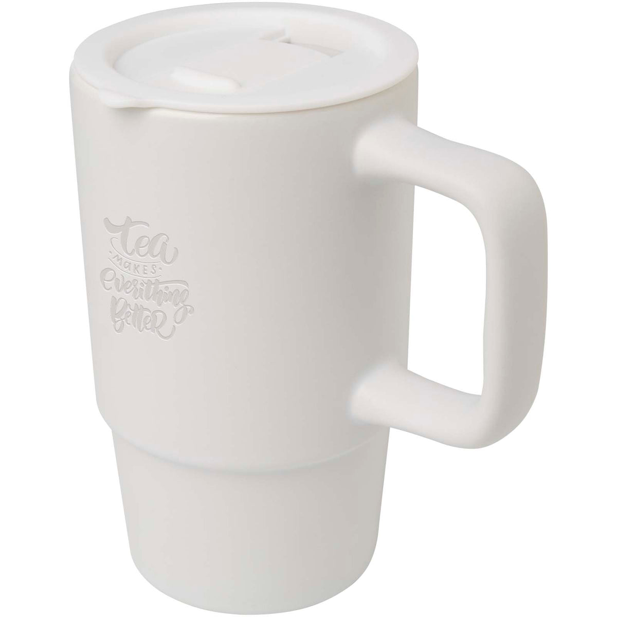 Carter 450 ml keramisk mugg med plastlock