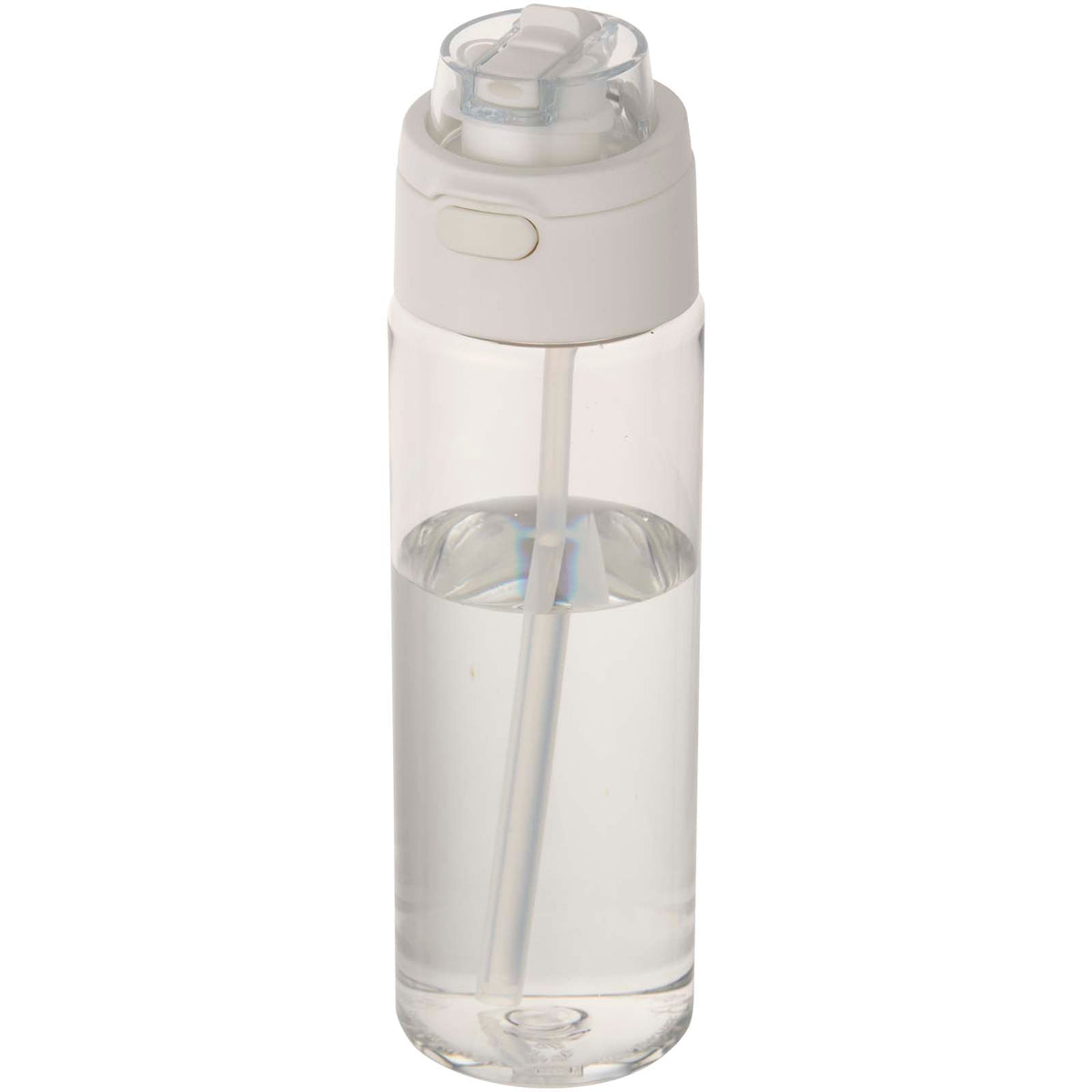 Theron 700 ml vattenflaska i återvunnen plast från RCS med lock med dubbla funktioner och utfällbart sugrör