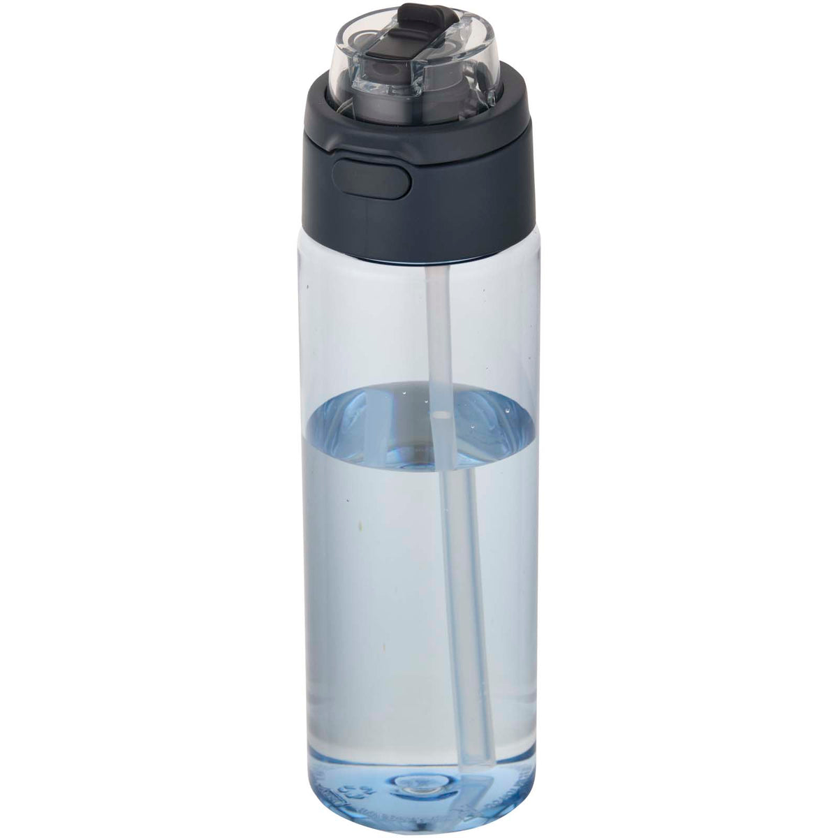 Theron 700 ml vattenflaska i återvunnen plast från RCS med lock med dubbla funktioner och utfällbart sugrör