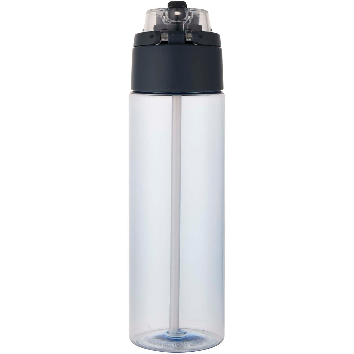 Theron 700 ml vattenflaska i återvunnen plast från RCS med lock med dubbla funktioner och utfällbart sugrör