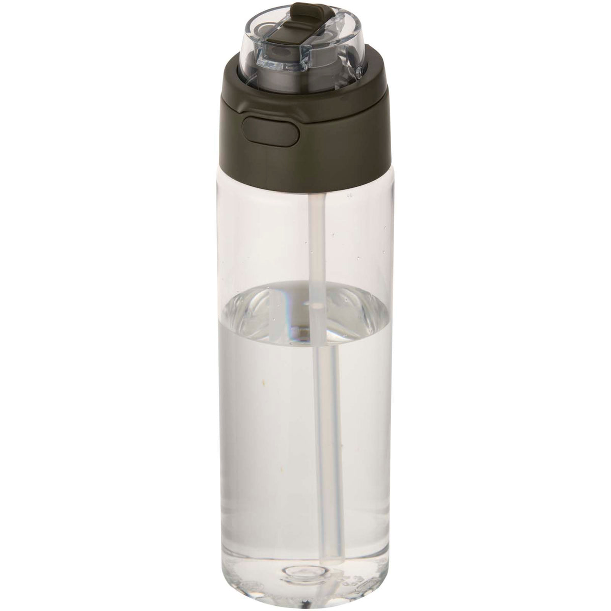 Theron 700 ml vattenflaska i återvunnen plast från RCS med lock med dubbla funktioner och utfällbart sugrör