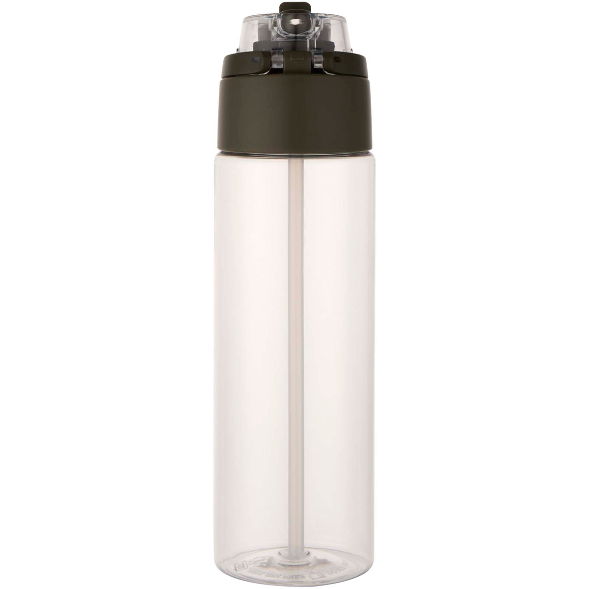 Theron 700 ml vattenflaska i återvunnen plast från RCS med lock med dubbla funktioner och utfällbart sugrör