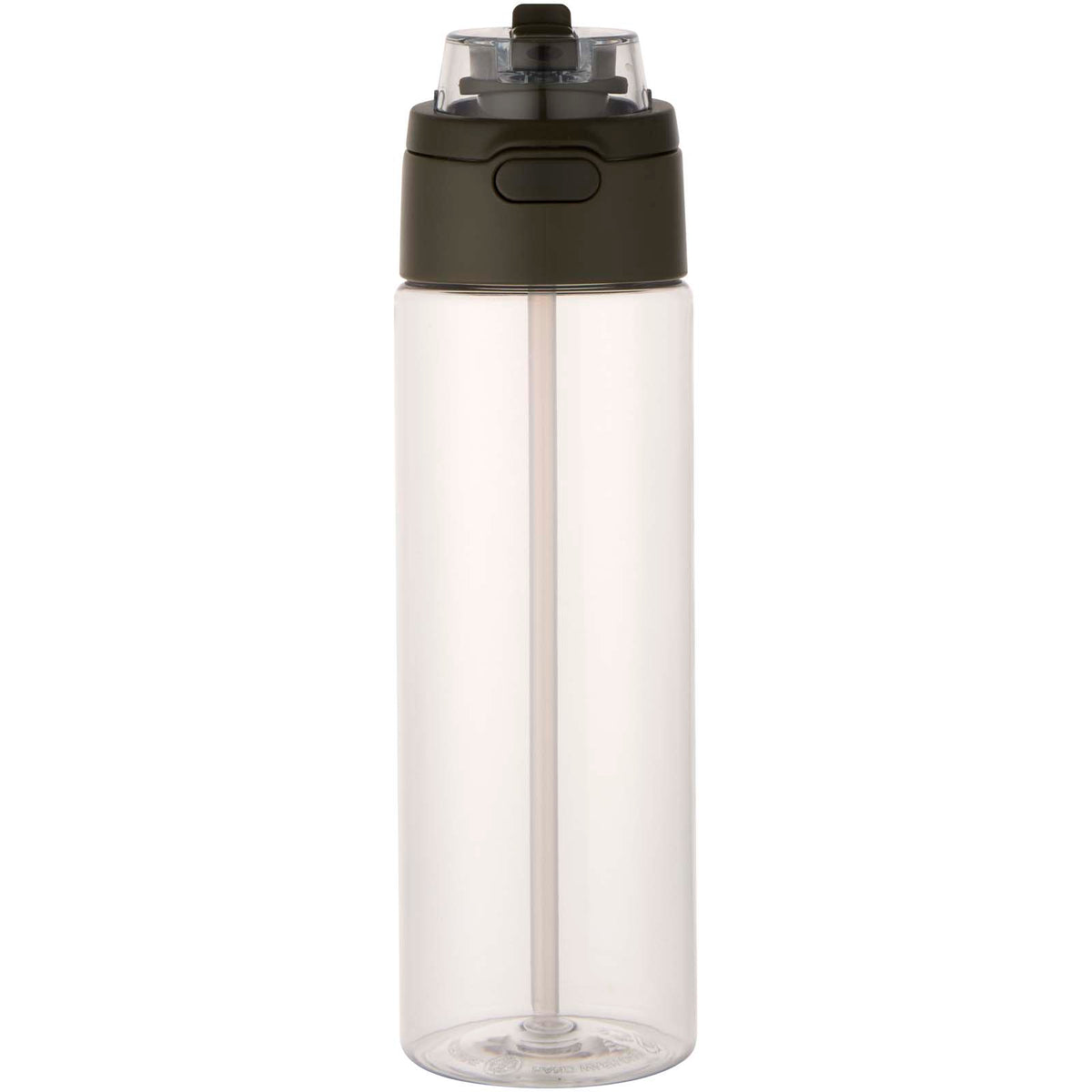 Theron 700 ml vattenflaska i återvunnen plast från RCS med lock med dubbla funktioner och utfällbart sugrör