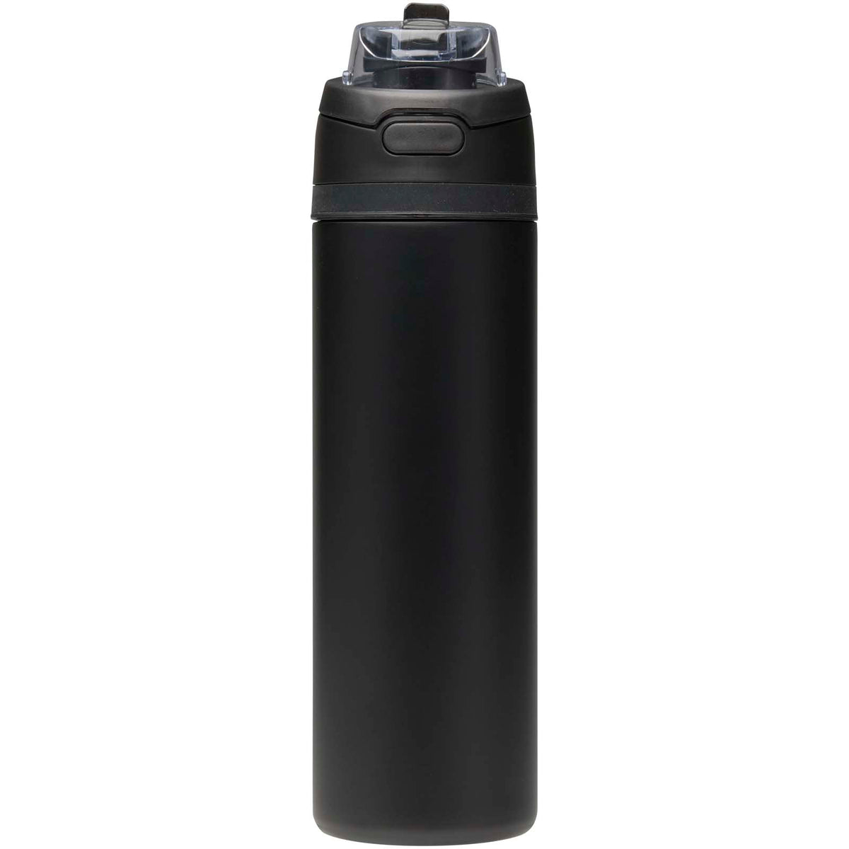 Theron 800 ml RCS-vattenflaska i återvunnet rostfritt stål med enkelvägg och lock med dubbla funktioner samt utfällbart sugrö