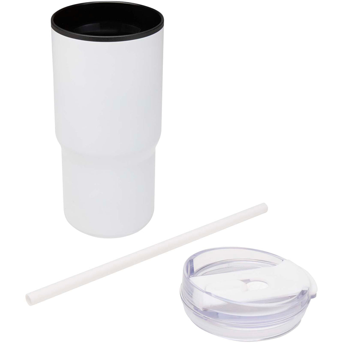 Westin 540 ml RCS-mugg i återvunnet material med dubbelvägg och isolering samt sugrör