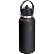 Hydro Flask Wide Mouth 946ml isolerad vattenflaska i rostfritt stål med lock med sugrör