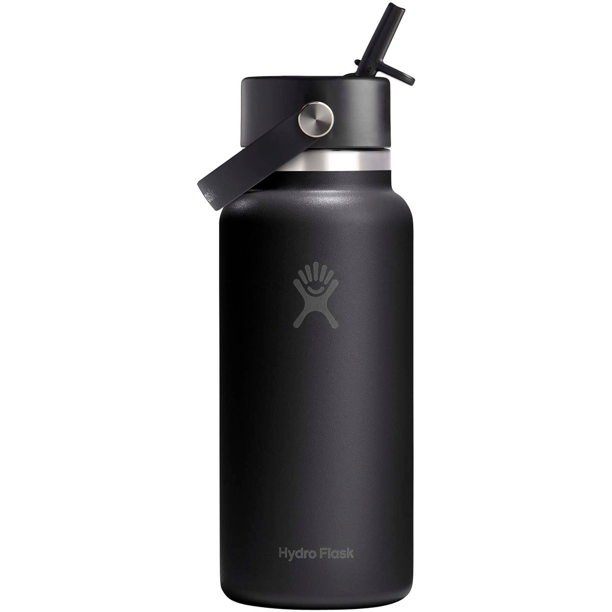 Hydro Flask Wide Mouth 946ml isolerad vattenflaska i rostfritt stål med lock med sugrör