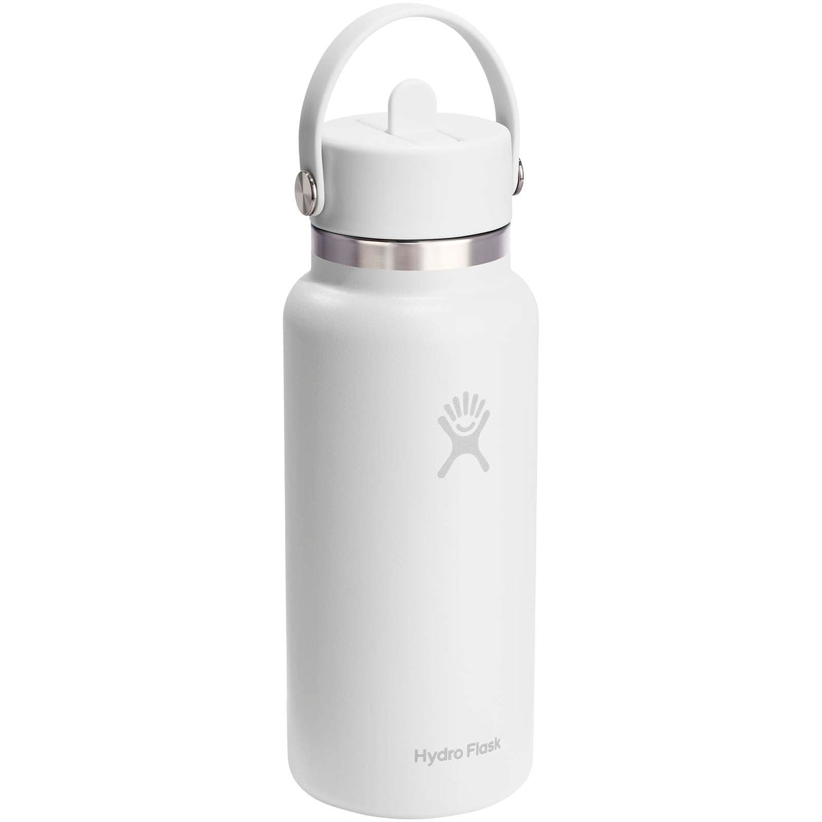 Hydro Flask Wide Mouth 946ml isolerad vattenflaska i rostfritt stål med lock med sugrör