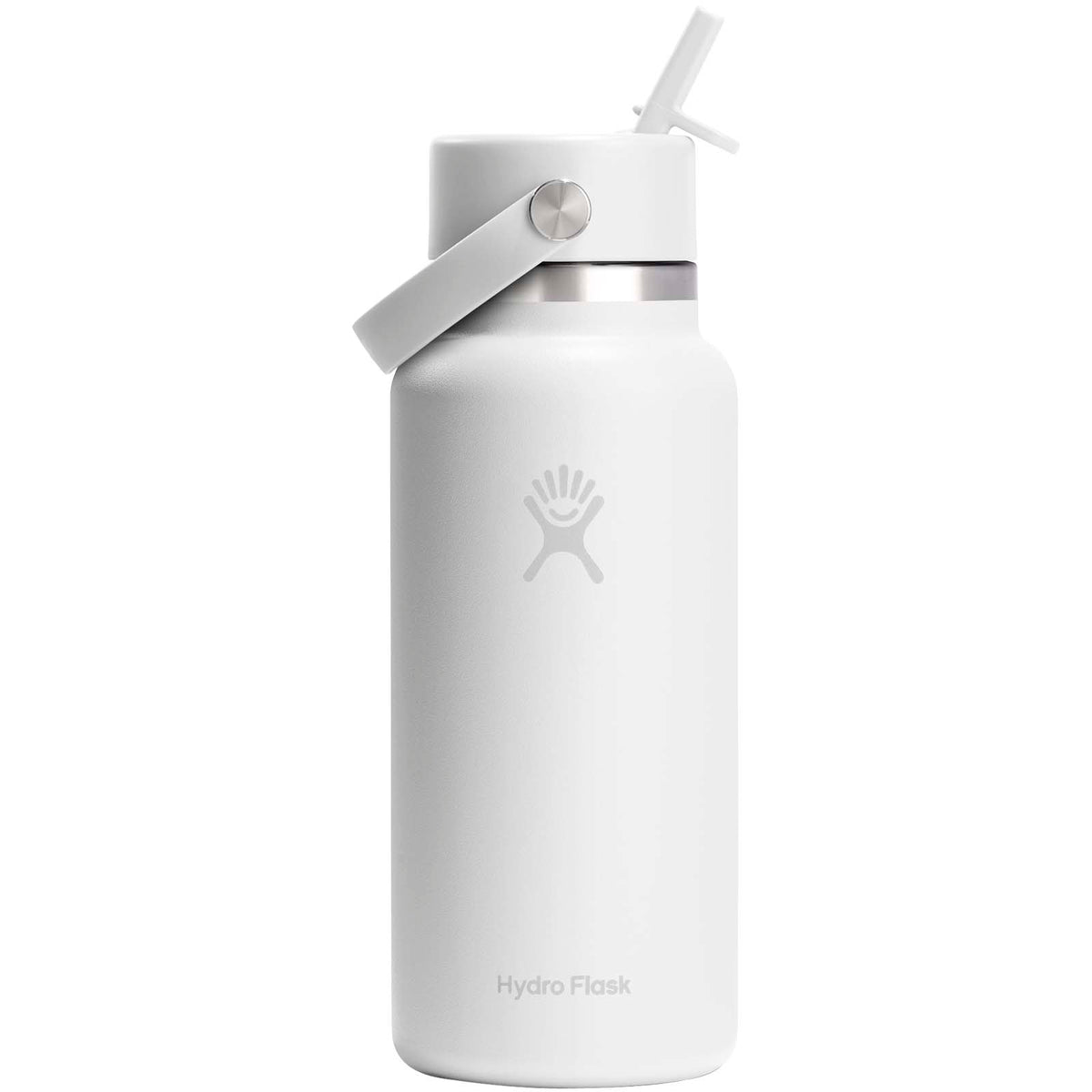 Hydro Flask Wide Mouth 946ml isolerad vattenflaska i rostfritt stål med lock med sugrör