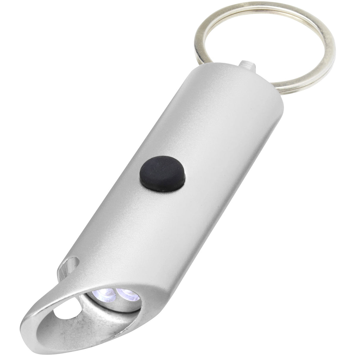 Flare LED-lampa och flasköppnare med nyckelring av återvunnen aluminium